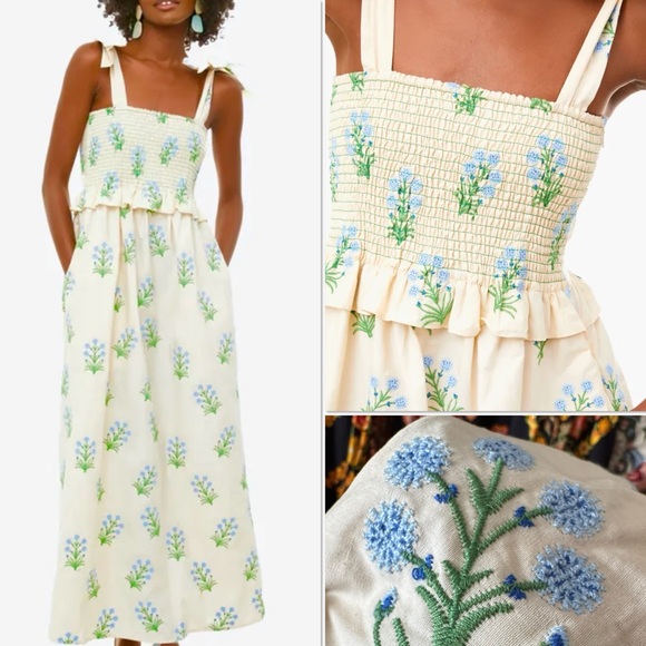 Tuckernuck Dresses & Skirts - Wildflower Embroidered Alessandra Dress small Excellent condition 
TUCKERNUCK